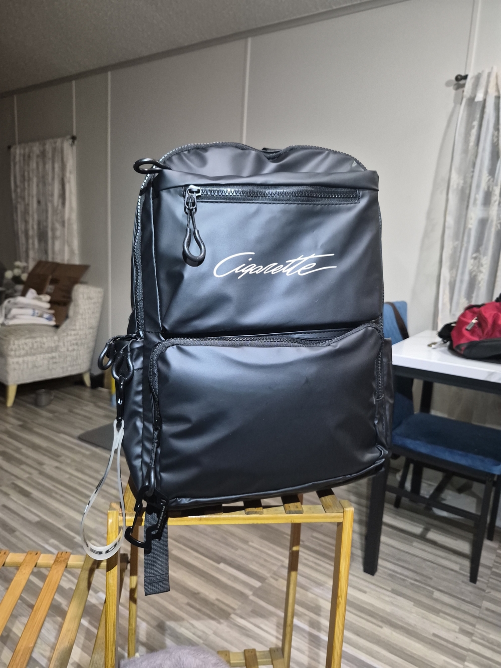 Black 'Cigarette' Men's Backpack - Sleek Urban Carry